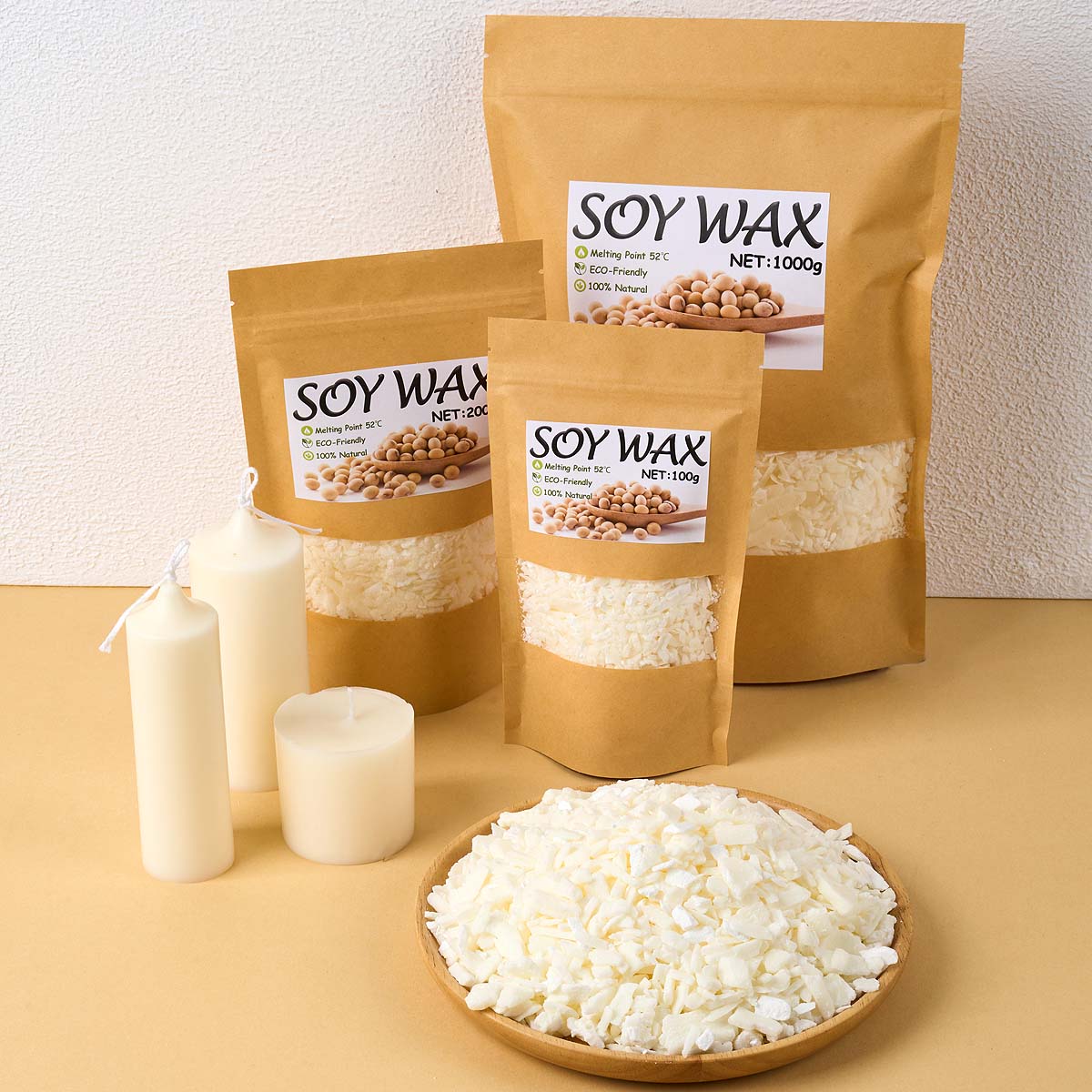 Candle Making Ingredients - 1 Pounds Pure White Soy Wax