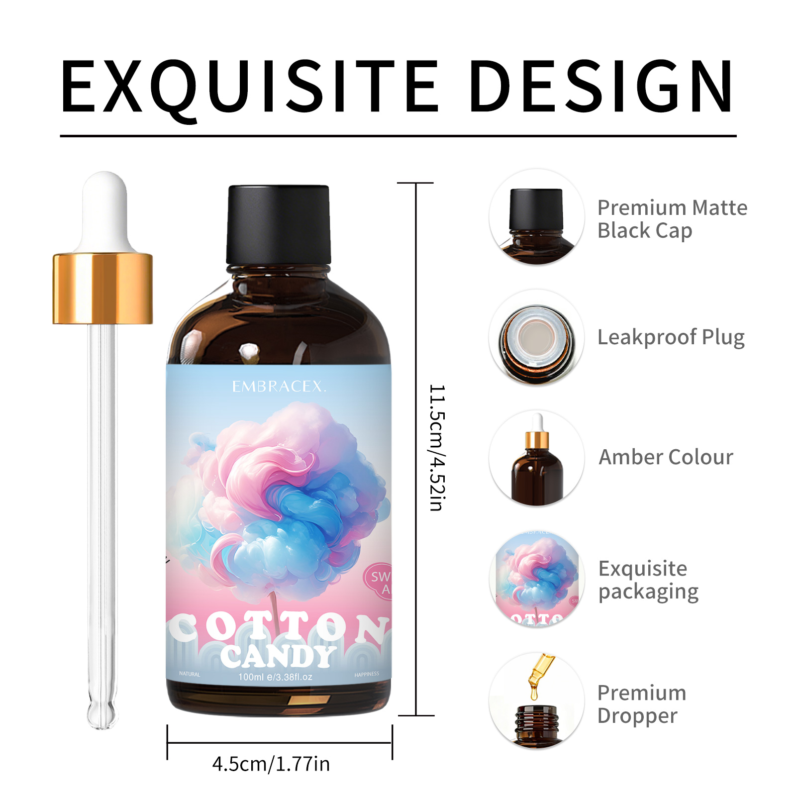 100ml Cotton Candy Fragrance O - đánh giá và giá Candle Making Ingredients
