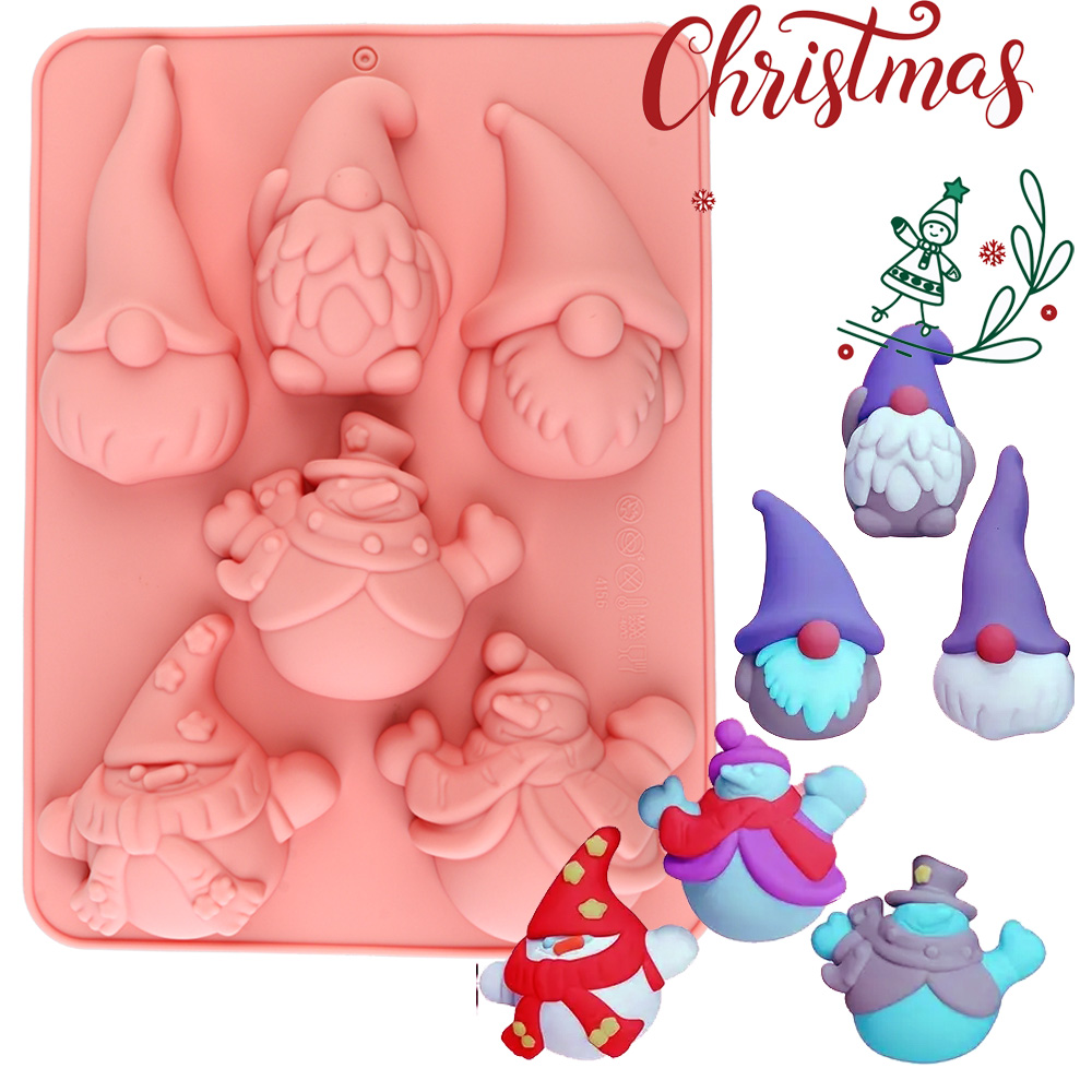 6-Cavity Christmas Gnome Cake  - đánh giá và giá Candle Making Tutorial