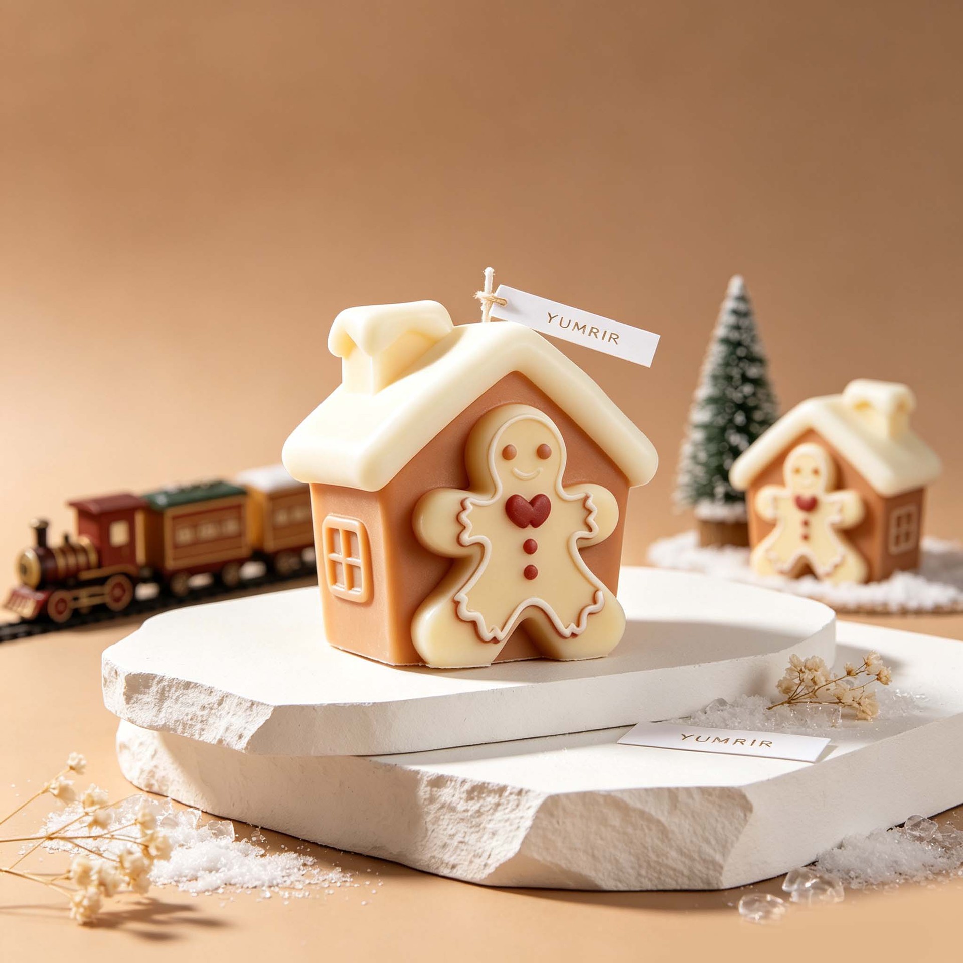 Christmas Gingerbread House Si - đánh giá và giá Candle Making Design
