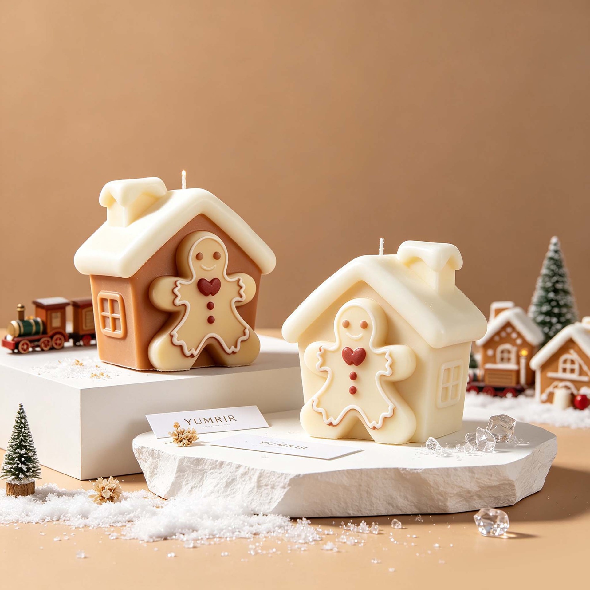 Christmas Gingerbread House Si - đánh giá và giá Candle Making Design
