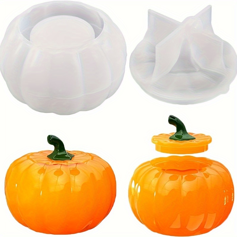 2pcs Pumpkin Jar Silicone Mold - đánh giá và giá Candle Making Design