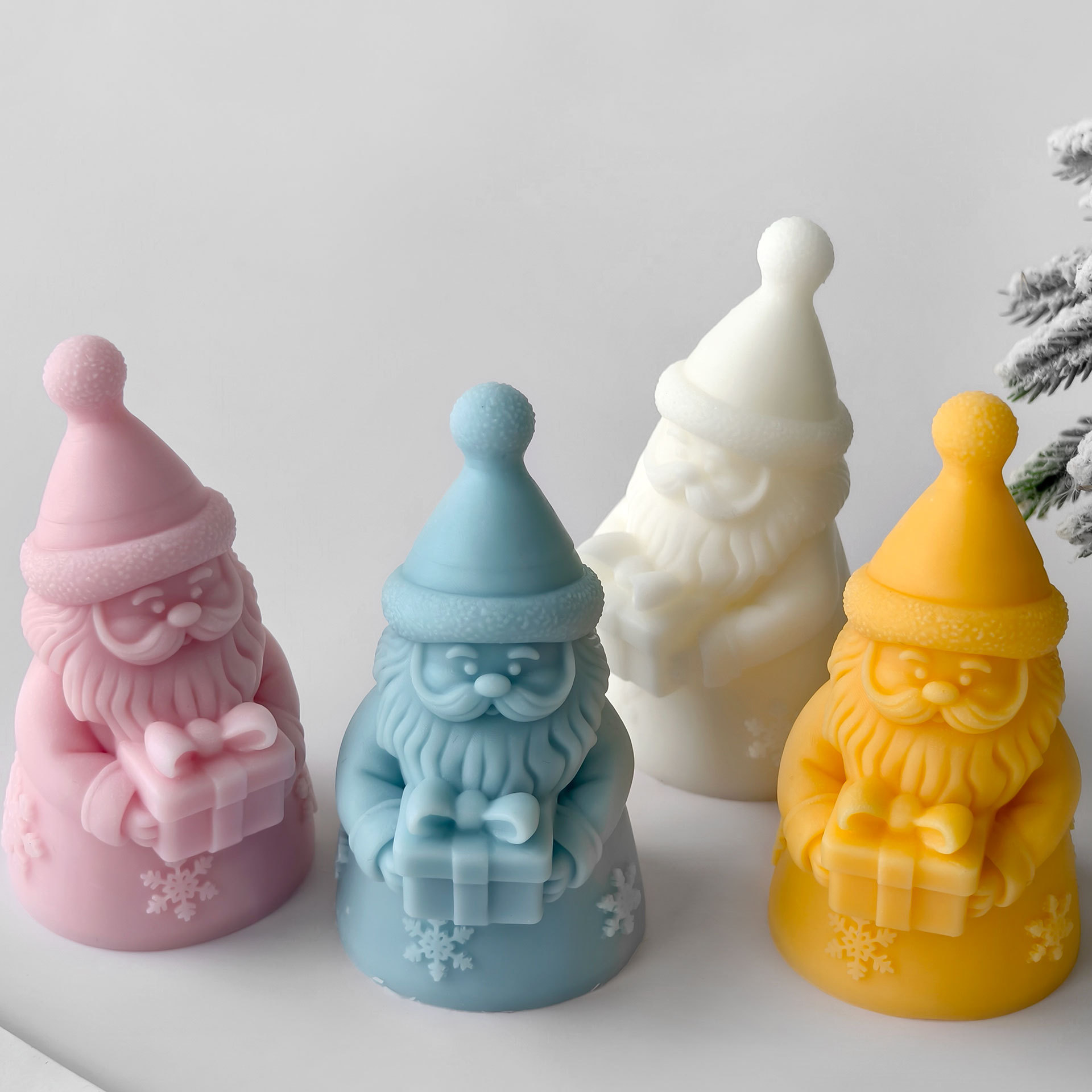 Santa Claus Gift Box Silicone  - đánh giá và giá Candle Making Ingredients
