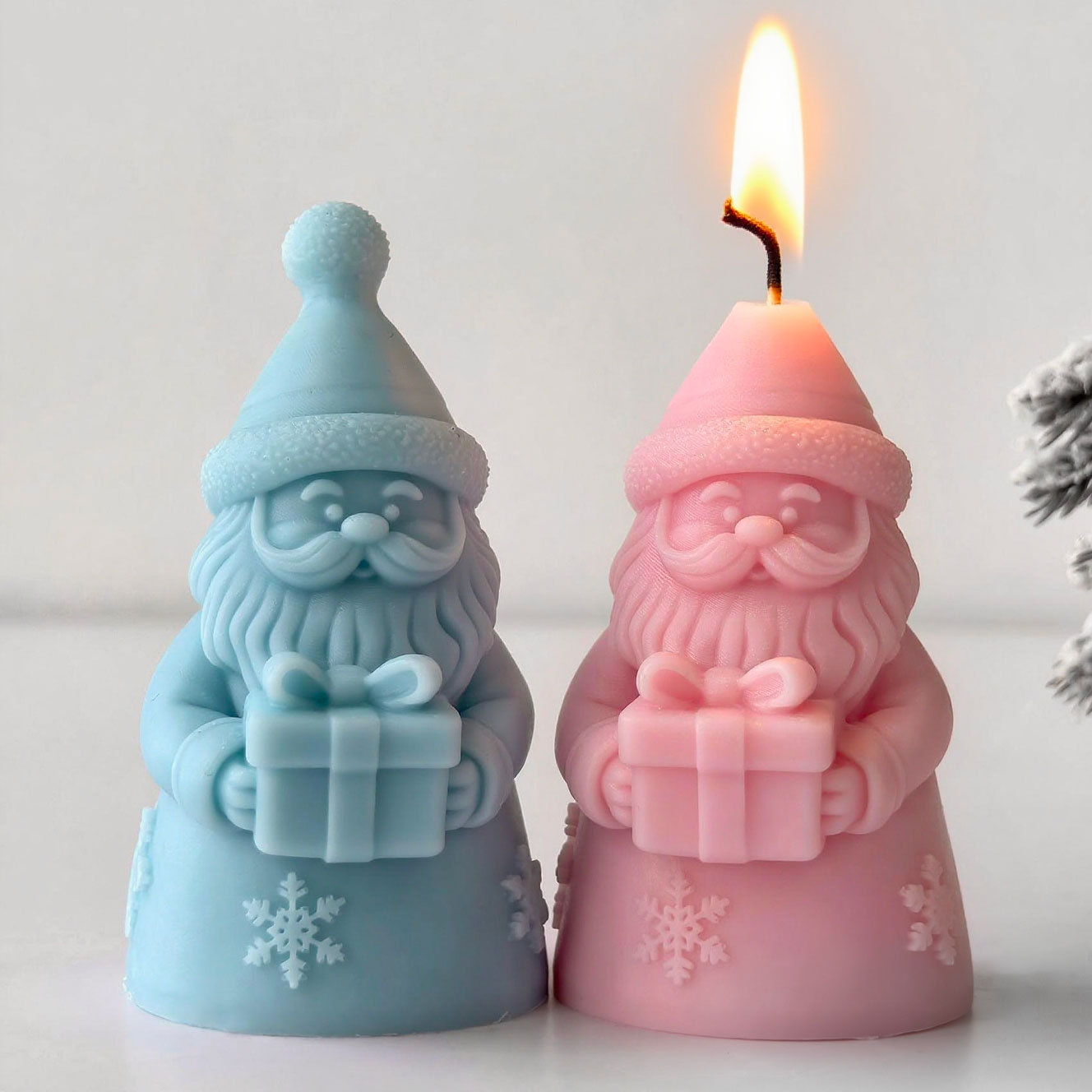 Santa Claus Gift Box Silicone  - đánh giá và giá Candle Making Ingredients