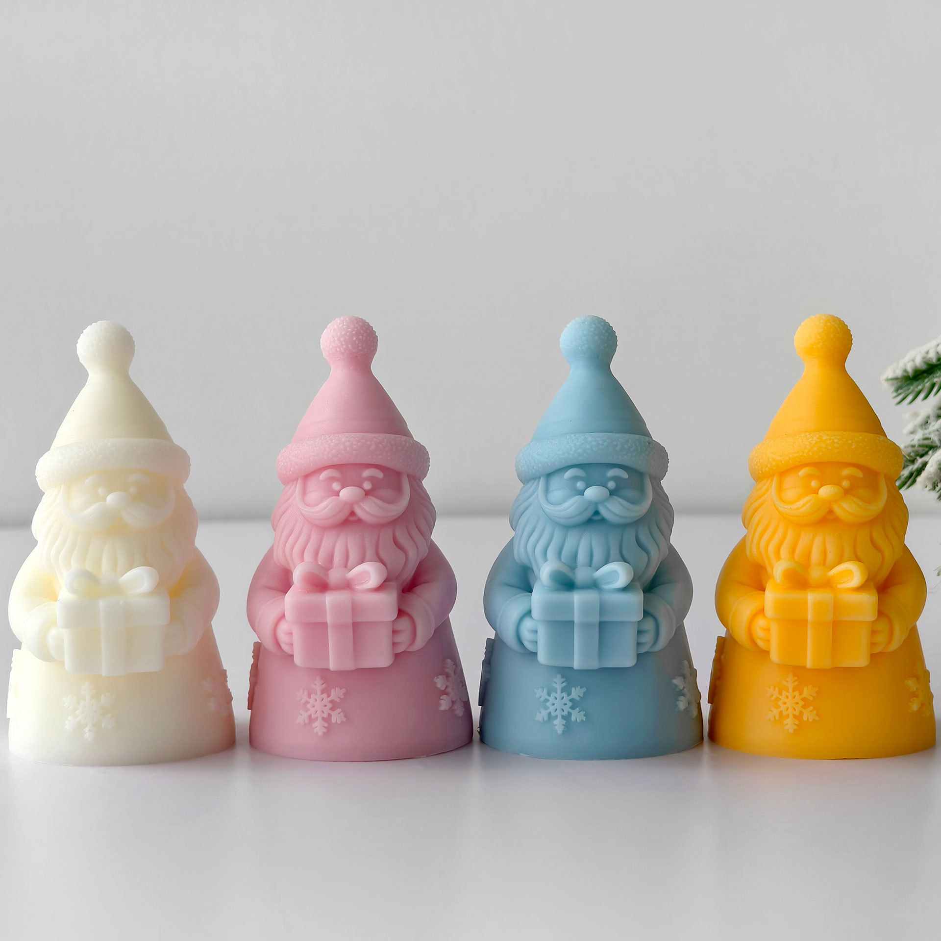 Santa Claus Gift Box Silicone  - đánh giá và giá Candle Making Ingredients