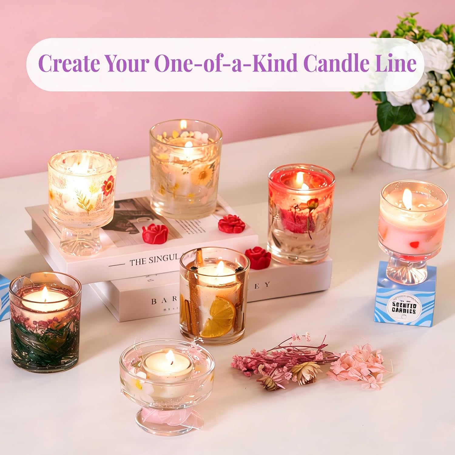 2-in-1 Soy & Jelly Wax DIY Can - đánh giá và giá Candle Making Kit For Adults