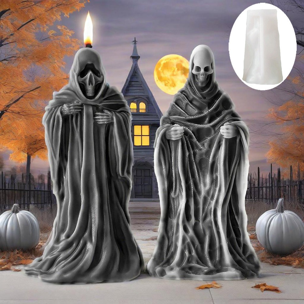 3D Skeleton Scent Candle Silic - đánh giá và giá Candle Making Tips