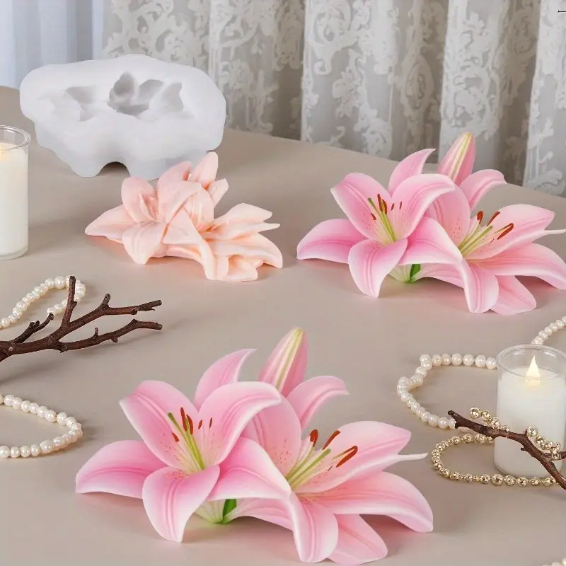 Rose Silicone Molds For DIY Fl - đánh giá và giá Candle Making Kit For Adults