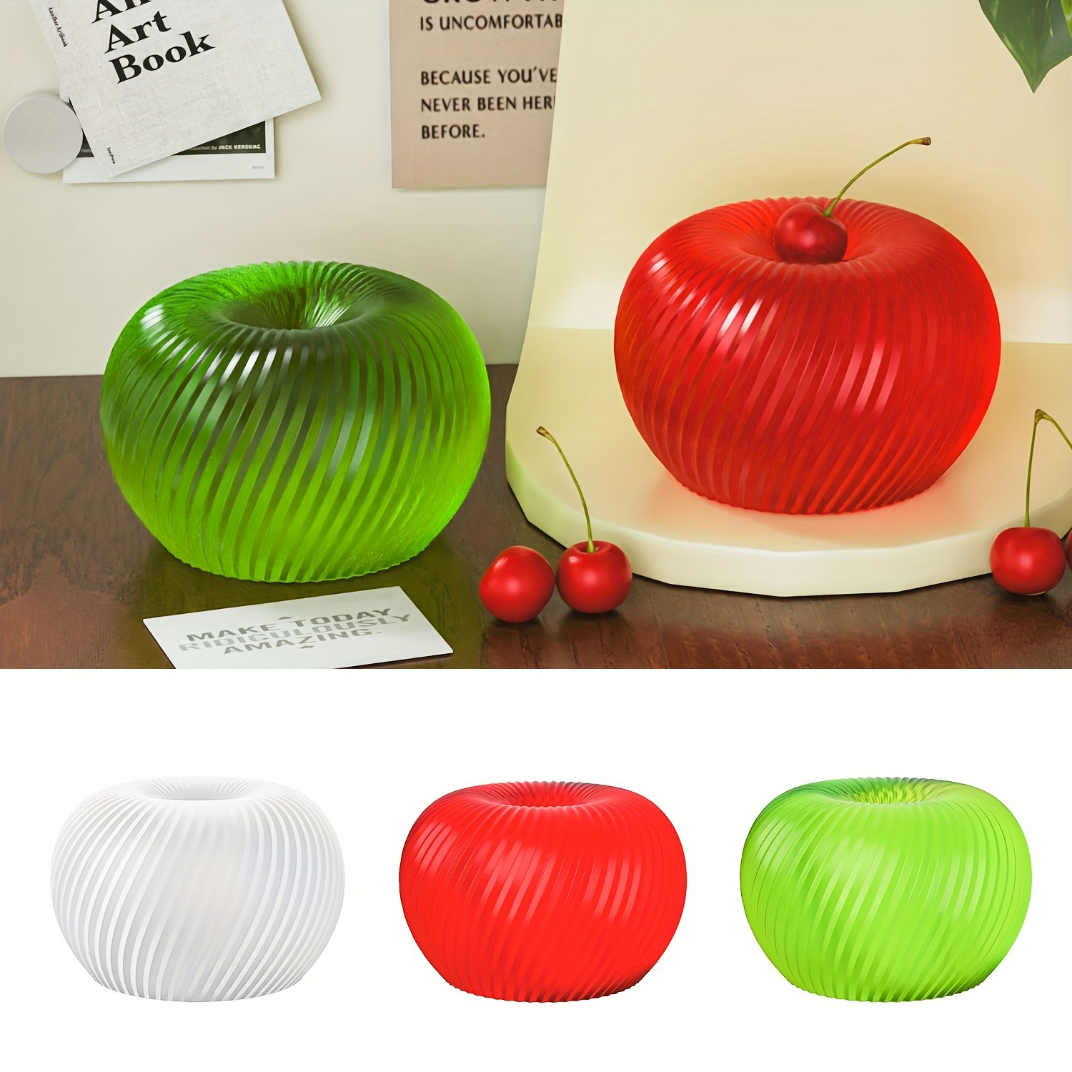 A trendy red apple silicone mo - đánh giá và giá Candle Making Tutorial